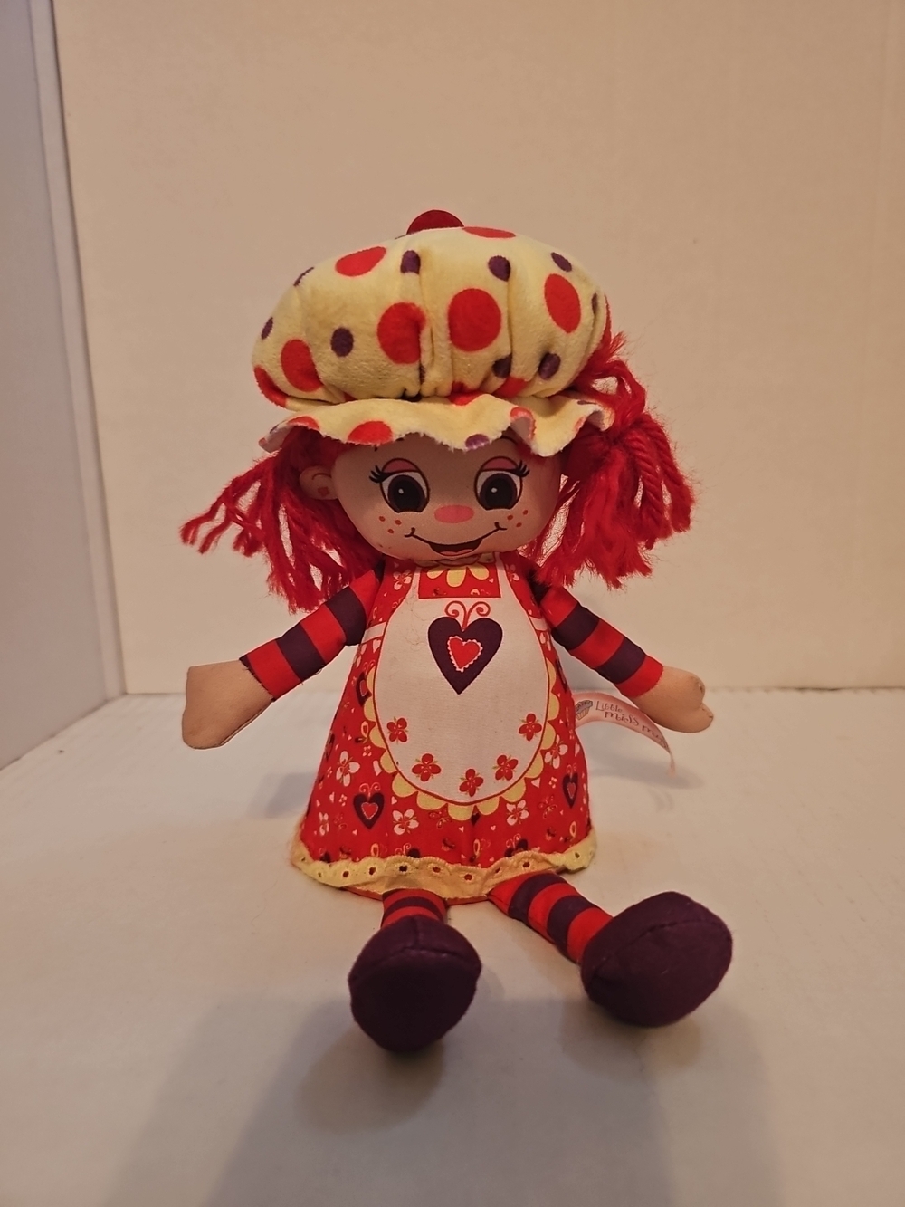 Little Miss Muffin 9” Doll Flips Into a Muffin Red Rubber Cupcake